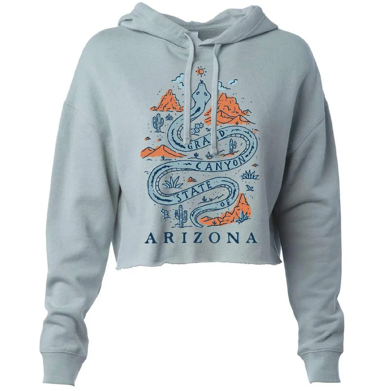 Savings Alert Grand Canyon Snake Arizona Cropped Hoodie