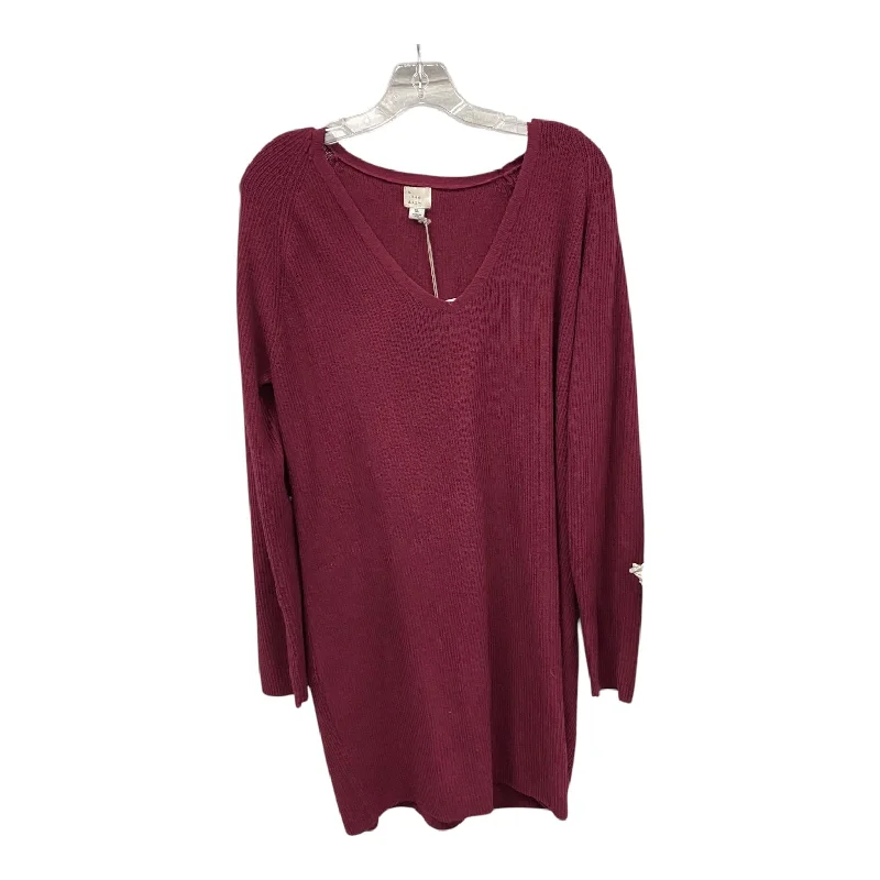 Members Only Dress Sweater By A New Day In Purple, Size:Xl