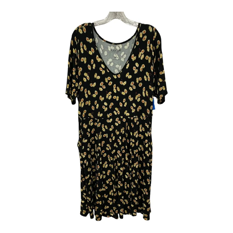 The Best Prices Dress Casual Maxi By Time And Tru In Black, Size:Xl