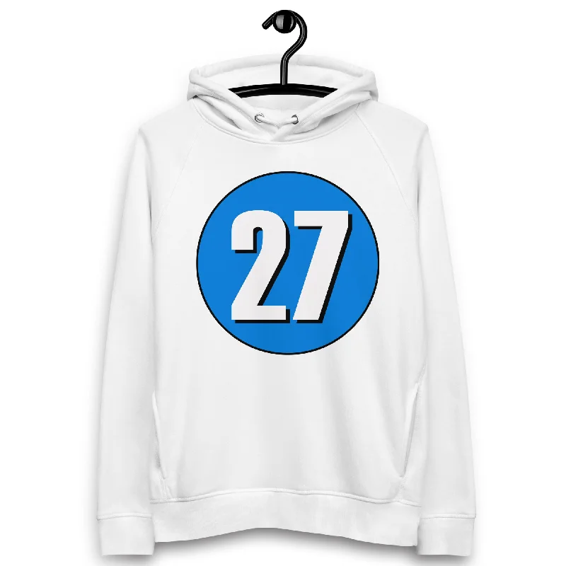 Today’s Special Unisex pullover hoodie: White on Blue 27