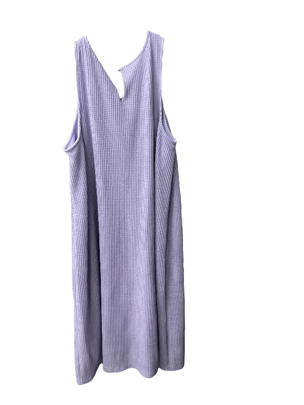 Can't Miss Dress Designer By Halston In Purple, Size: 2x