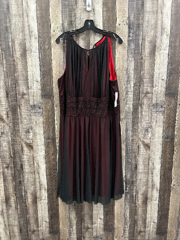 Savings Galore Dress Party Midi By Jessica Howard In Black, Size: 1x