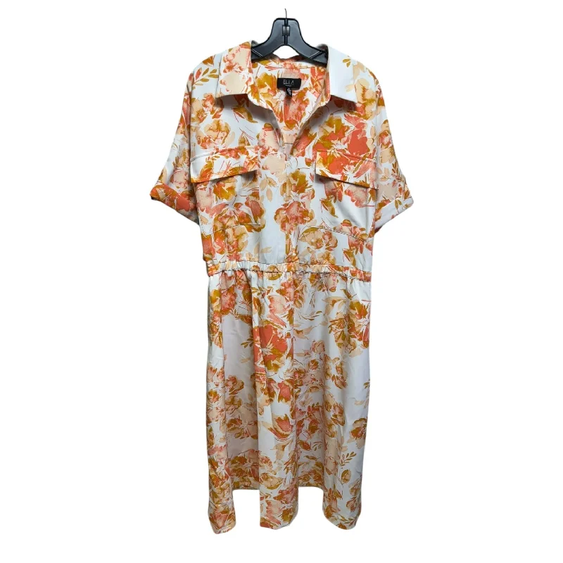 Deal of the Day Dress Casual Maxi By Rafaella In Floral Print, Size: 2x