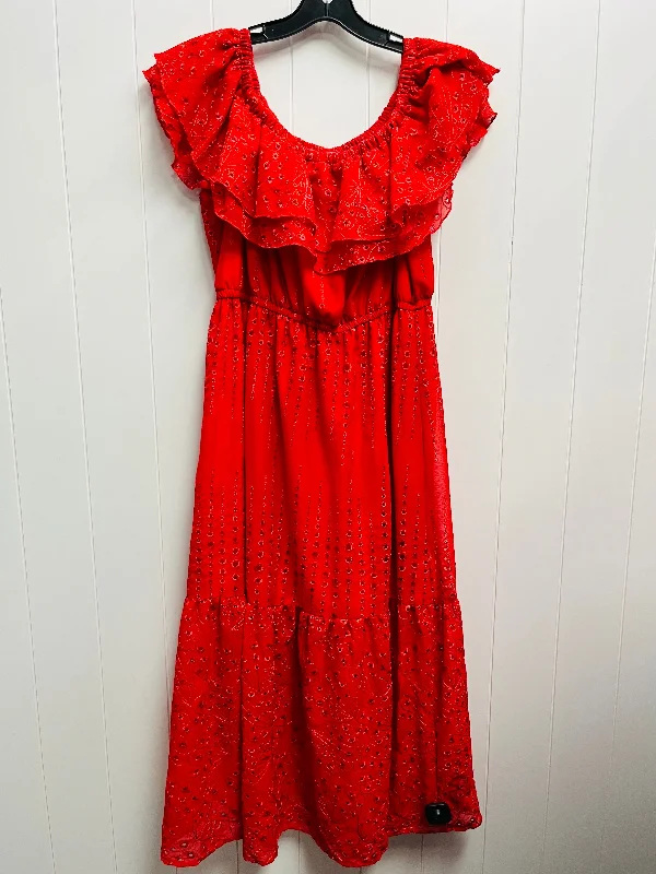 Super Savings Dress Party Long By SOFIA JEANS In Red, Size: Xl