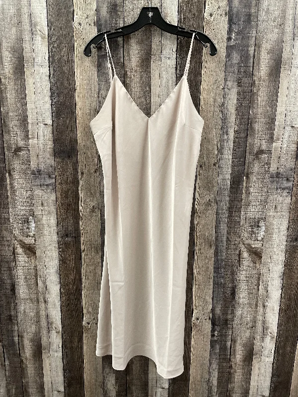 Midnight Madness Dress Party Midi By A New Day In Beige, Size: Xl