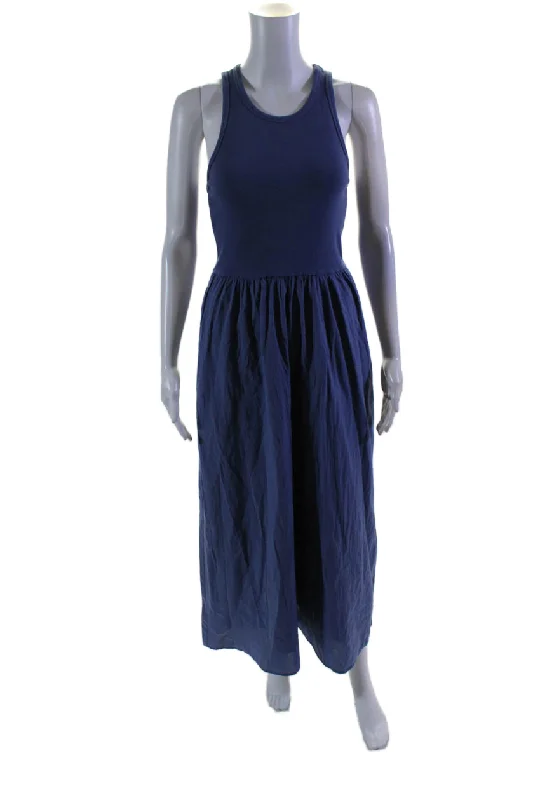 Low Prices Xirena Womens Cotton Poplin Sleeveless Flynn Maxi Tank Dress Marlin Blue Low Prices Xirena Womens Cotton Poplin Sleeveless Flynn Maxi Tank Dress Marlin Blue