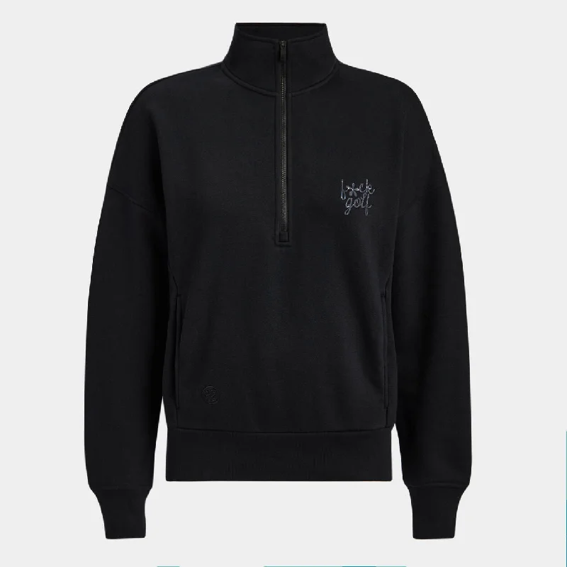 Mega Deal G/FORE WOMEN F*CK GOLF FRENCH TERRY QUARTER ZIP BOXY PULLOVER
