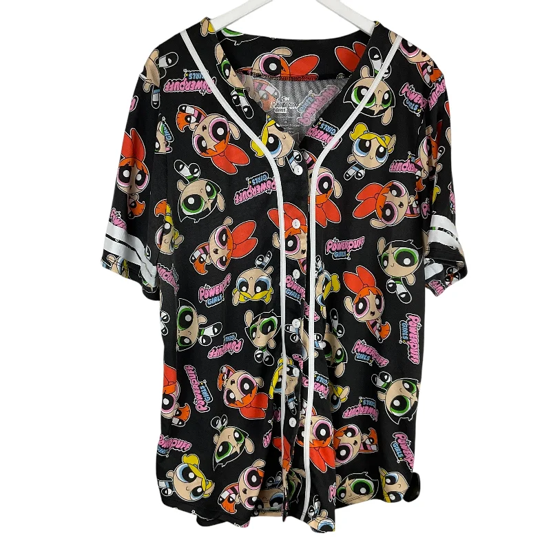 Bargain Blast Top Short Sleeve By Clothes Mentor In Black & Yellow, Size: 3X