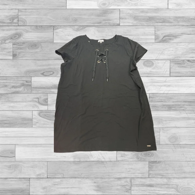 Exclusive Preview Dress Casual Short By Calvin Klein In Black, Size: 3x