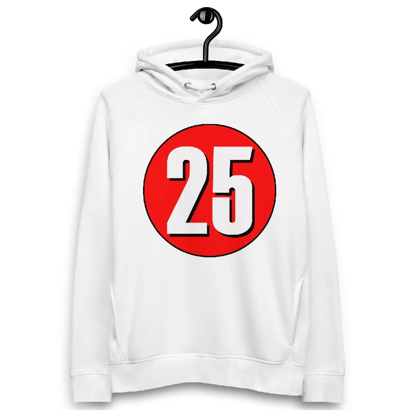 Value Deals Unisex pullover hoodie: White on Red 25