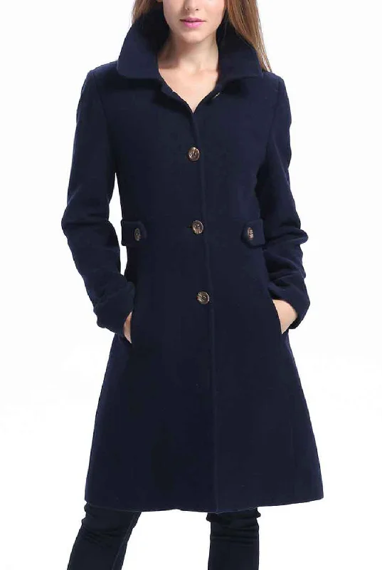 Fantastic Offers Kimi + Kai Women's "Heather" Wool Walking Coat