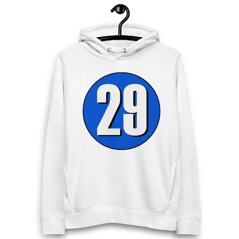 Epic Deals Unisex pullover hoodie: White on Periwinkle 29
