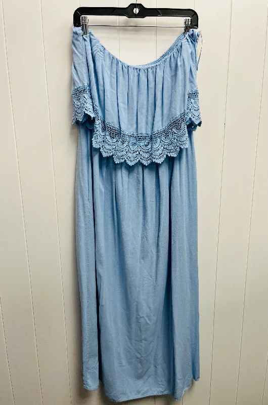 Steals and Deals Dress Casual Maxi By Venus In Blue, Size: Xl