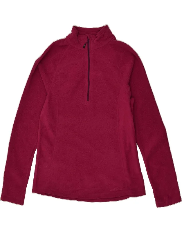 Closeout Sale EDDIE BAUER Womens Zip Neck Fleece Jumper UK 14 Large Burgundy Polyester Closeout Sale EDDIE BAUER Womens Zip Neck Fleece Jumper UK 14 Large Burgundy Polyester