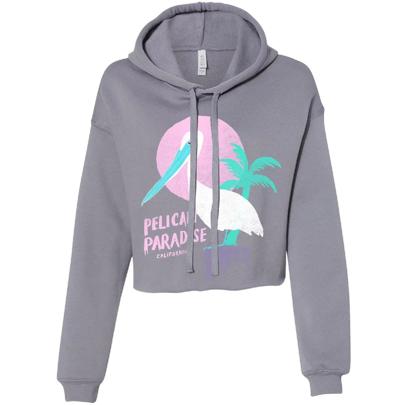 Weekend Flash Sale Pelican Paradise Storm Cropped Hoodie