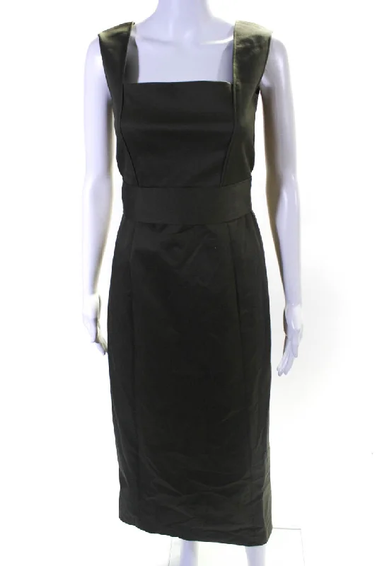New Deals Adeam Womens Apron Dress Olive
