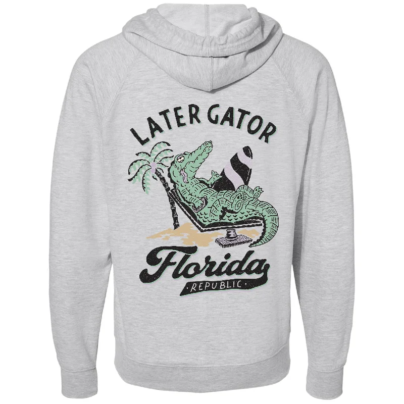 Final Clearance Later Gator Florida Raglan Zipper Hoodie