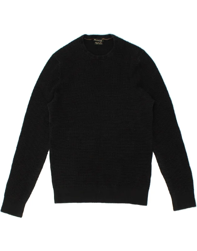 Limited Edition MASSIMO DUTTI Womens Crew Neck Jumper Sweater UK 12 Medium Black Cotton Limited Edition MASSIMO DUTTI Womens Crew Neck Jumper Sweater UK 12 Medium Black Cotton