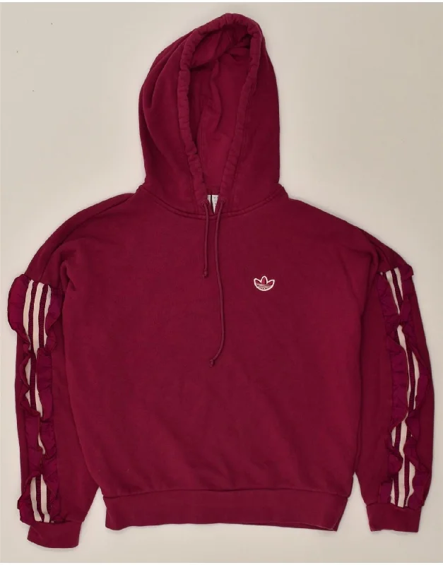 Online Exclusive NIKE Womens Hoodie Jumper UK 6 XS Pink Cotton