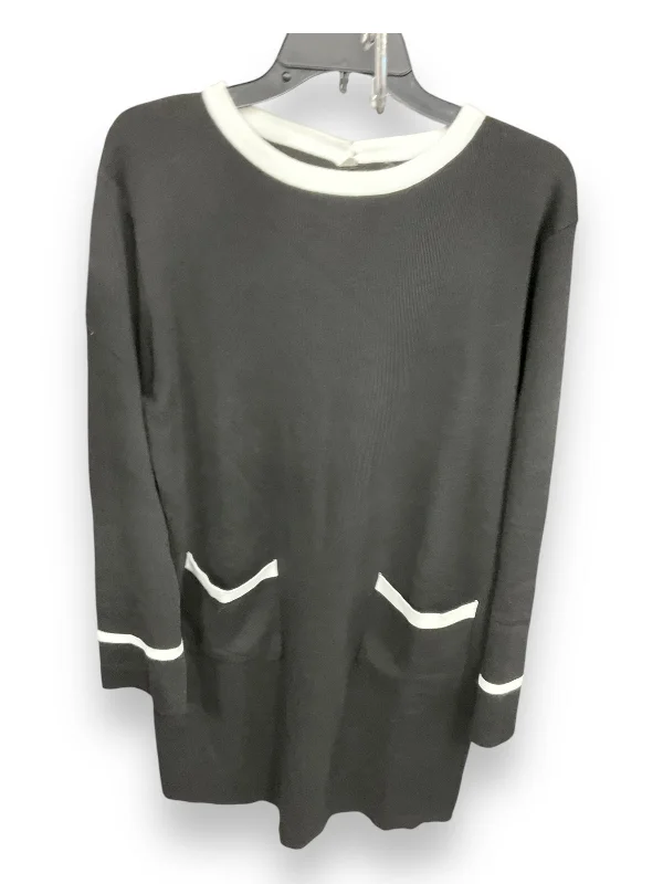 The Best Prices Dress Casual Midi By Clothes Mentor In Black & White, Size: Xl