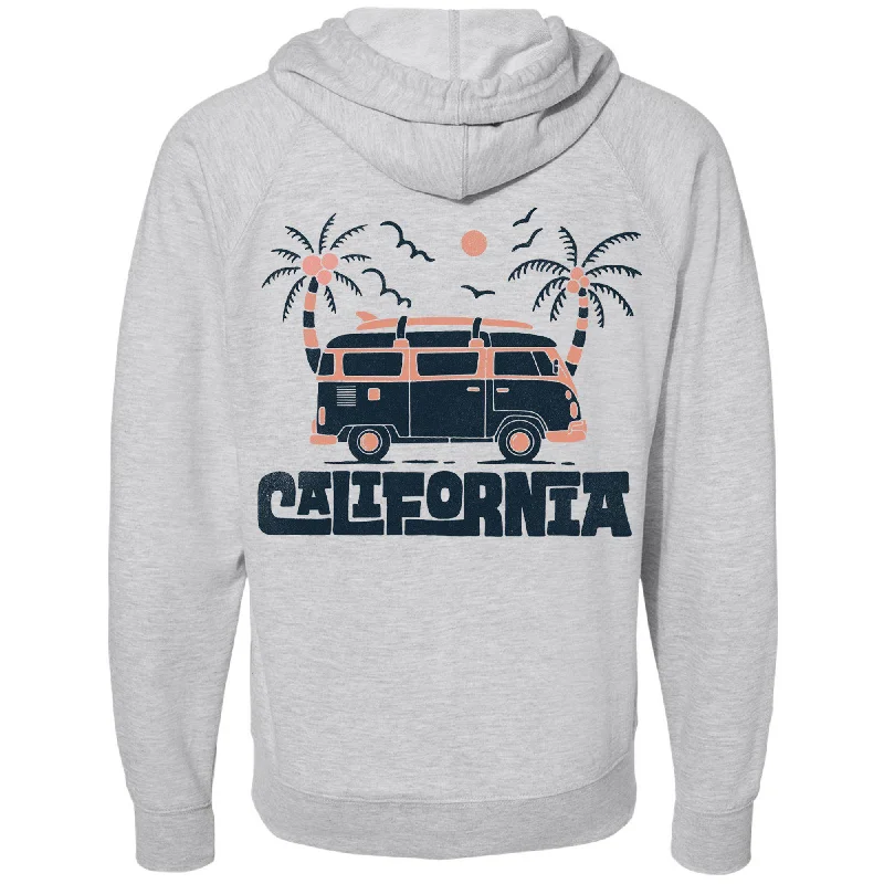 Bonus Savings Cali Van Raglan Zipper Hoodie