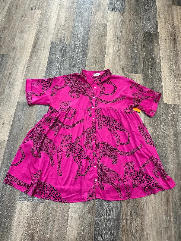 Low Prices Dress Casual Short By The Nines In Pink, Size: Xl