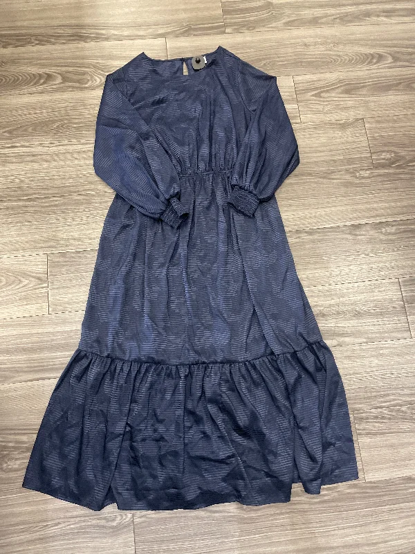 Weekend Special Dress Casual Maxi By Ava & Viv In Blue, Size: 1x