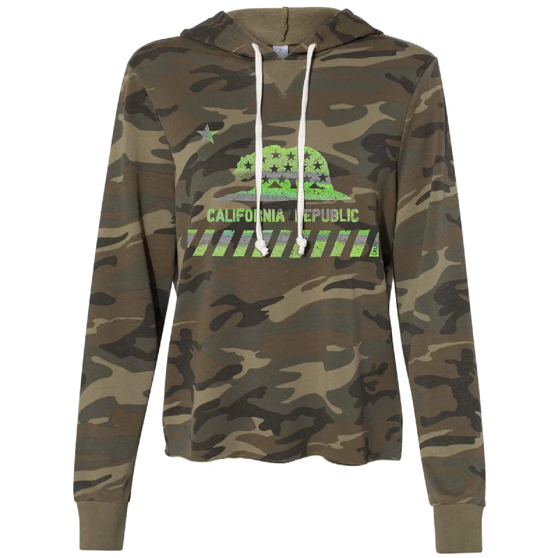 Sale Event California Star Flag Burnout Hoodie