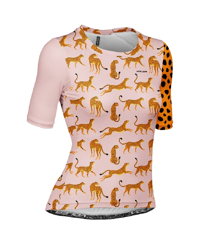Savings Galore W. PRO AIR ZIPPERLESS JERSEY- CHEETAH