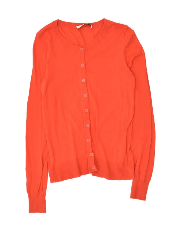 Bargain Prices OASIS Womens Cardigan Sweater UK 10 Small Red Cotton