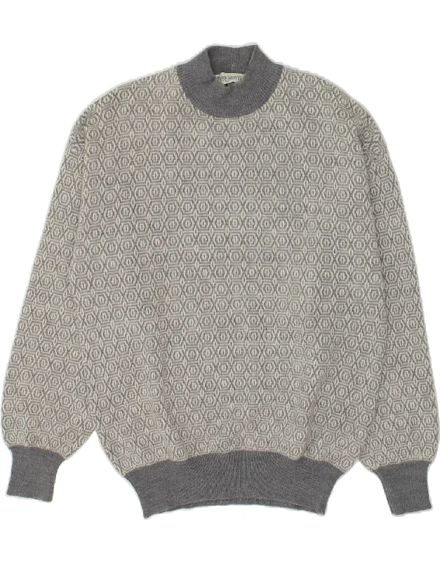 Get It Before It’s Gone VINTAGE Womens Turtle Neck Jumper Sweater UK 14 Medium Grey Geometric Get It Before It’s Gone VINTAGE Womens Turtle Neck Jumper Sweater UK 14 Medium Grey Geometric