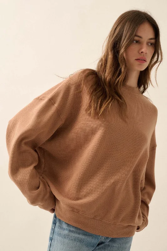 Super Sale Stay Toasty Garment Dyed Thermal Pullover Top