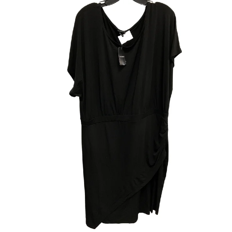 Price Buster Dress Casual Midi By Torrid In Black, Size: 3x