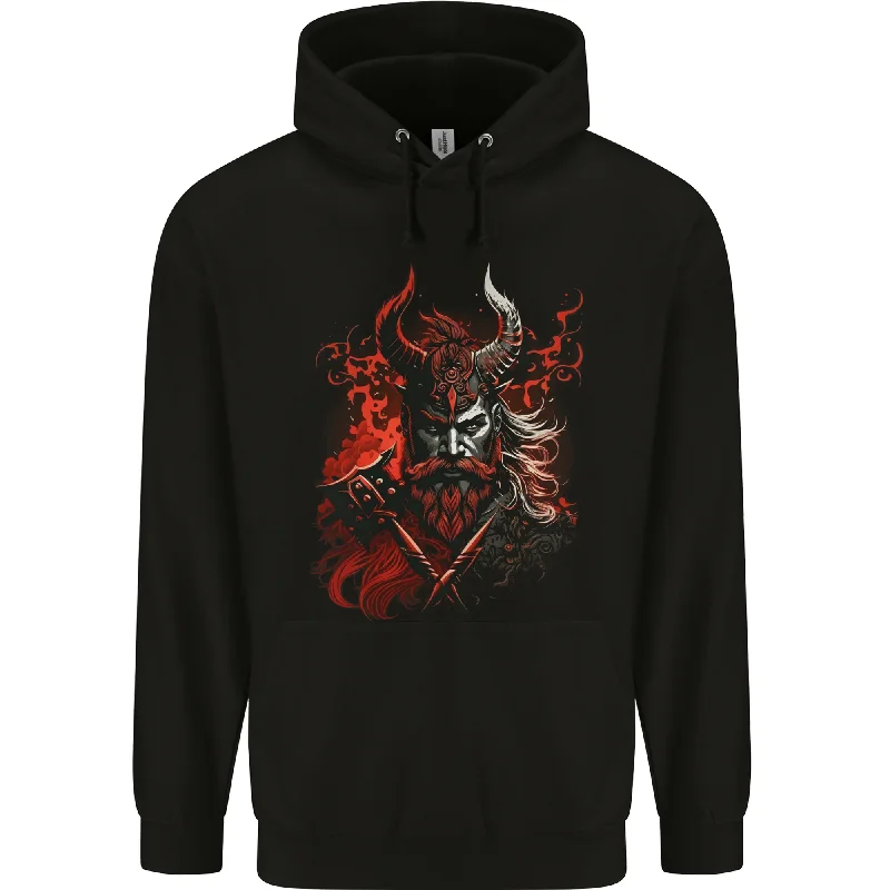 Discount Mania An Artistic Fantasy Viking Warrior Mens 80% Cotton Hoodie
