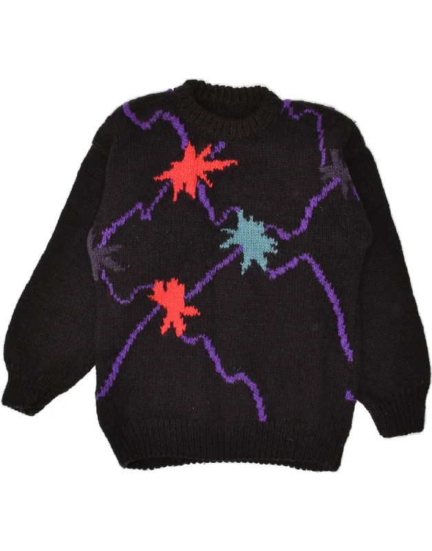 Limited Time Discount VINTAGE Womens Graphic Crew Neck Jumper Sweater UK 14 Medium Black Limited Time Discount VINTAGE Womens Graphic Crew Neck Jumper Sweater UK 14 Medium Black