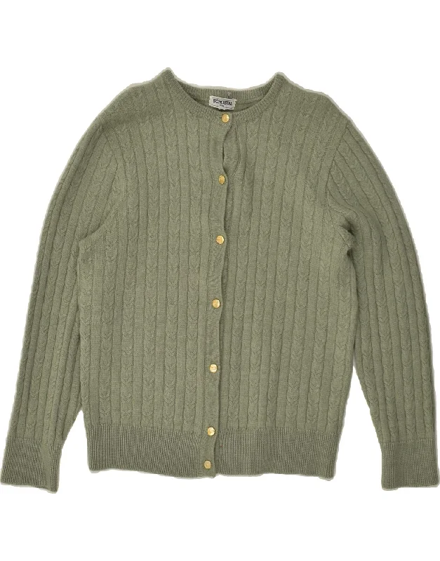 Today Only VINTAGE Womens Cardigan Sweater UK 14 Medium Khaki