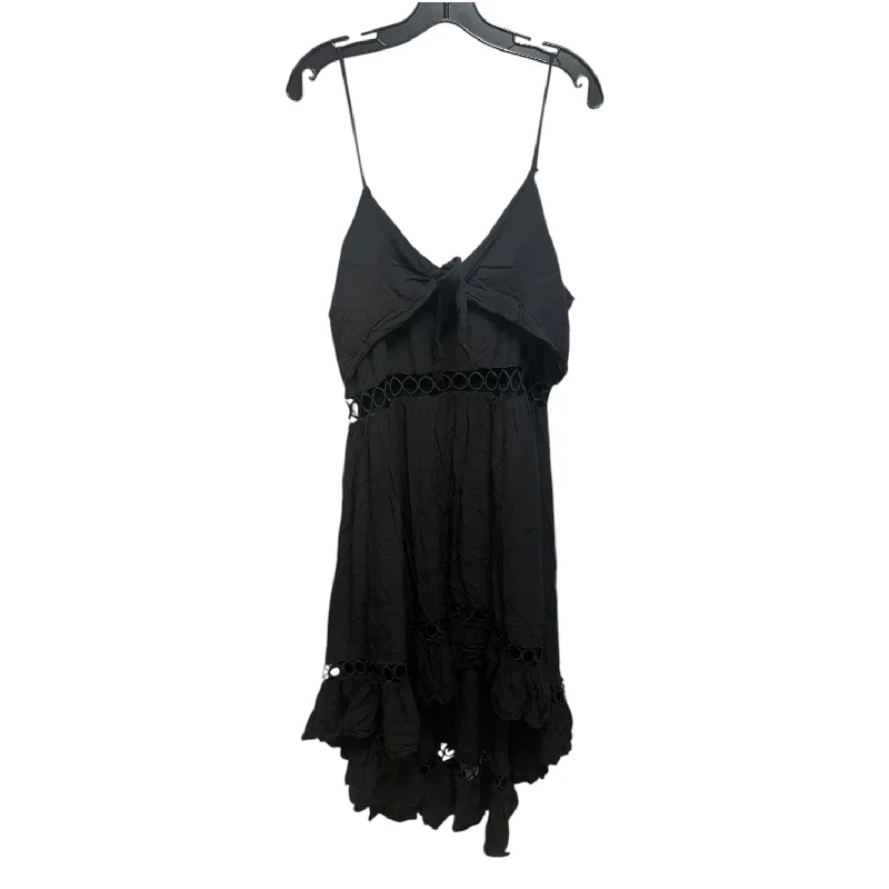 Exclusive Preview Tie Front Dress Casual Maxi By Elle In Black, Size: 3x