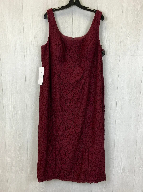 Early Access Dress Party Midi By Clothes Mentor In Red, Size: 2x