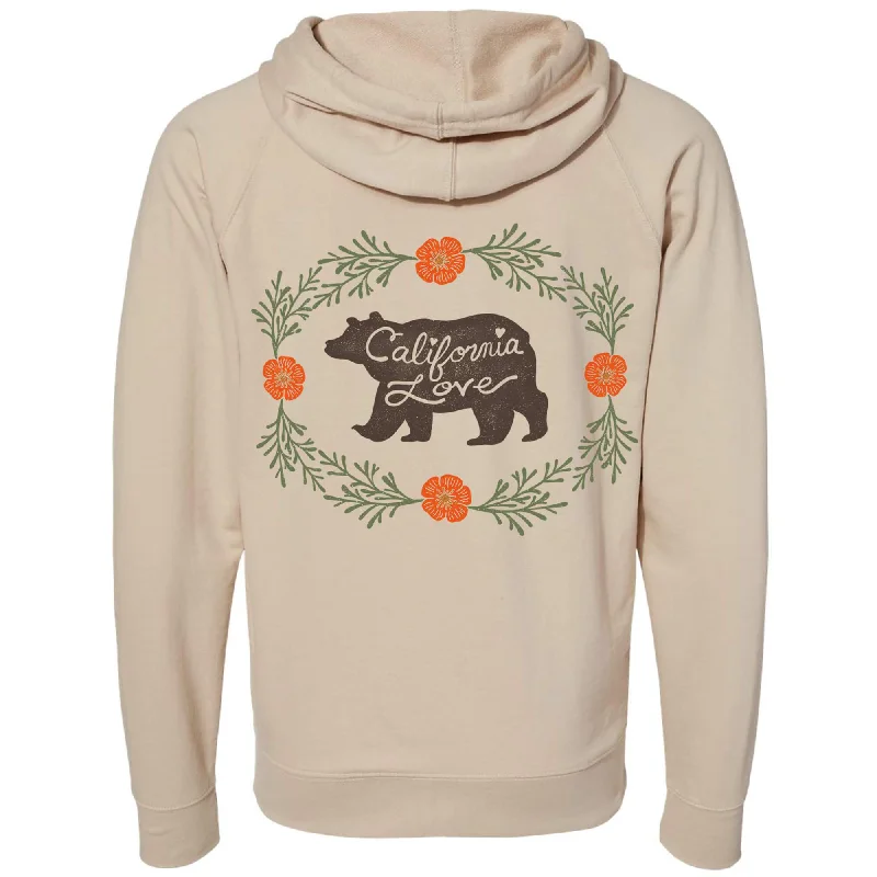 Bonus Savings Bear California Love Raglan Zipper Hoodie