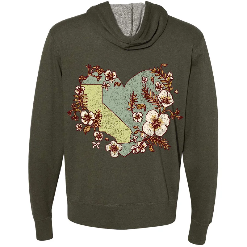 Massive Deals Heart State Zip Up Hoodie