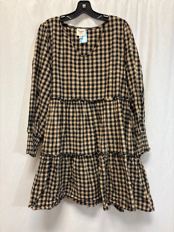 Stock Clearance Dress Casual Midi By Hayden La In Beige, Size: 1x