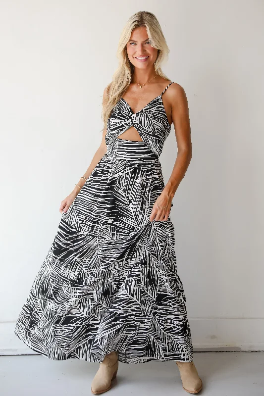 Must-Have Deals FINAL SALE - Certain Confidence Black Cutout Maxi Dress