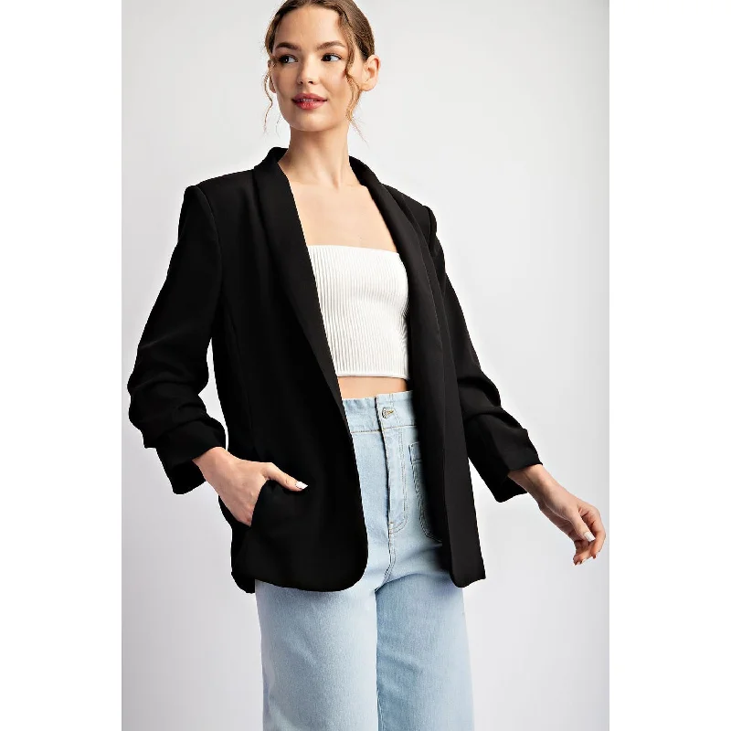 Epic Deals ee:some - Shawl Lapel Blazer - Black