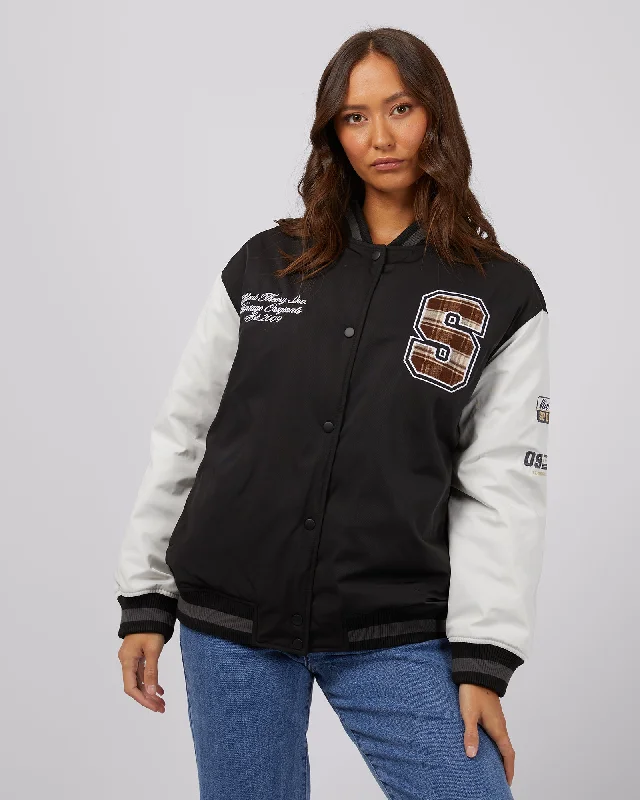 Low Prices Varsity Jacket Black