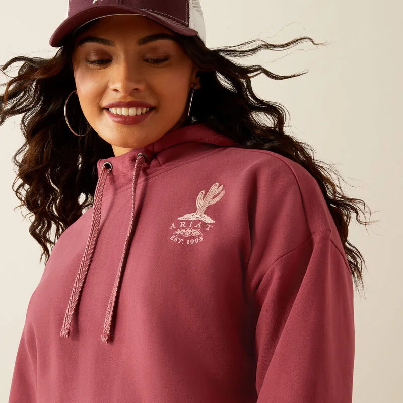 Bonus Savings Women's Ariat Essential Hoodie - Dry Rose