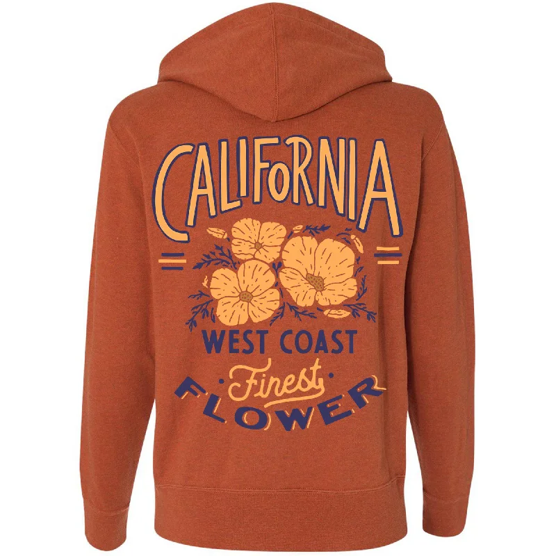 Super Sale Finest Poppies Zipper Hoodie