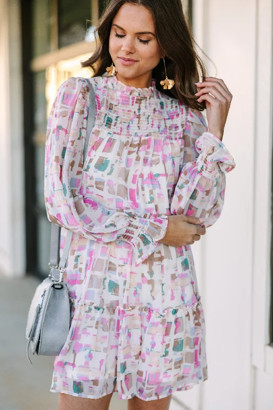 Buy More, Save More All About You Ivory White Printed Babydoll Dress
