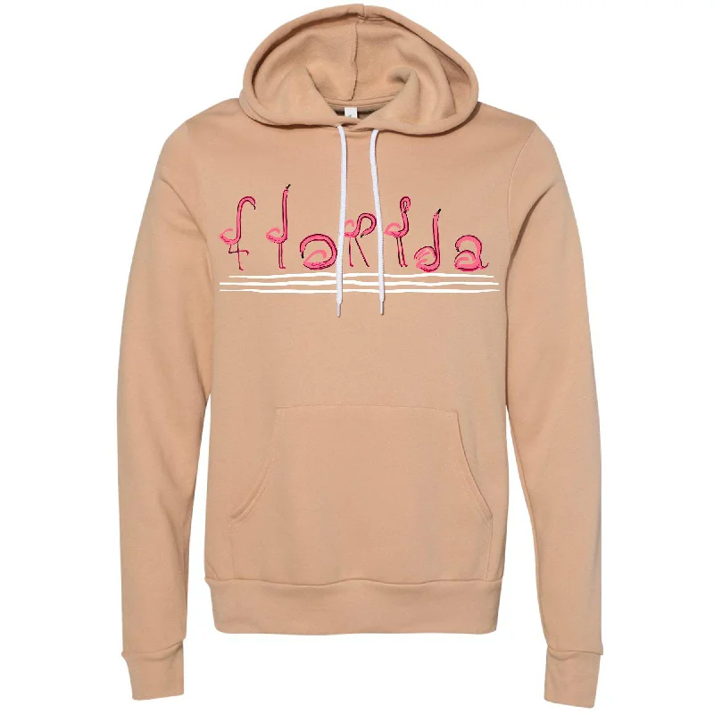 New Arrival Curvy Flamingos Florida Pullover Hoodie