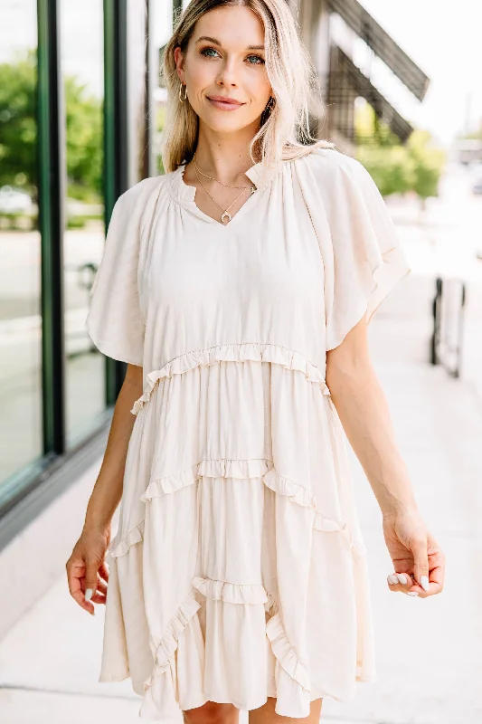 Deal Dash Perfectly You Natural White Babydoll Dress