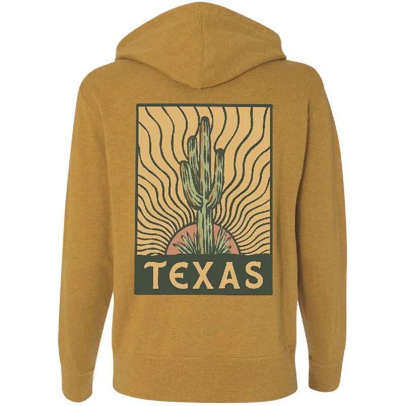 Price Reduction Desert Sunset Texas Zipper Hoodie